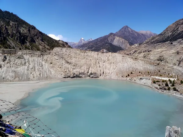 Gangapurna glacial lake in Manang