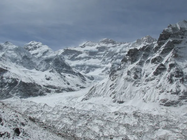 The Kangchenjunga Glacier near base camp