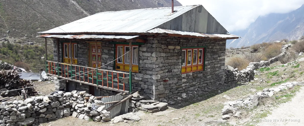 Maison en pierre à Kyanjin Gompa