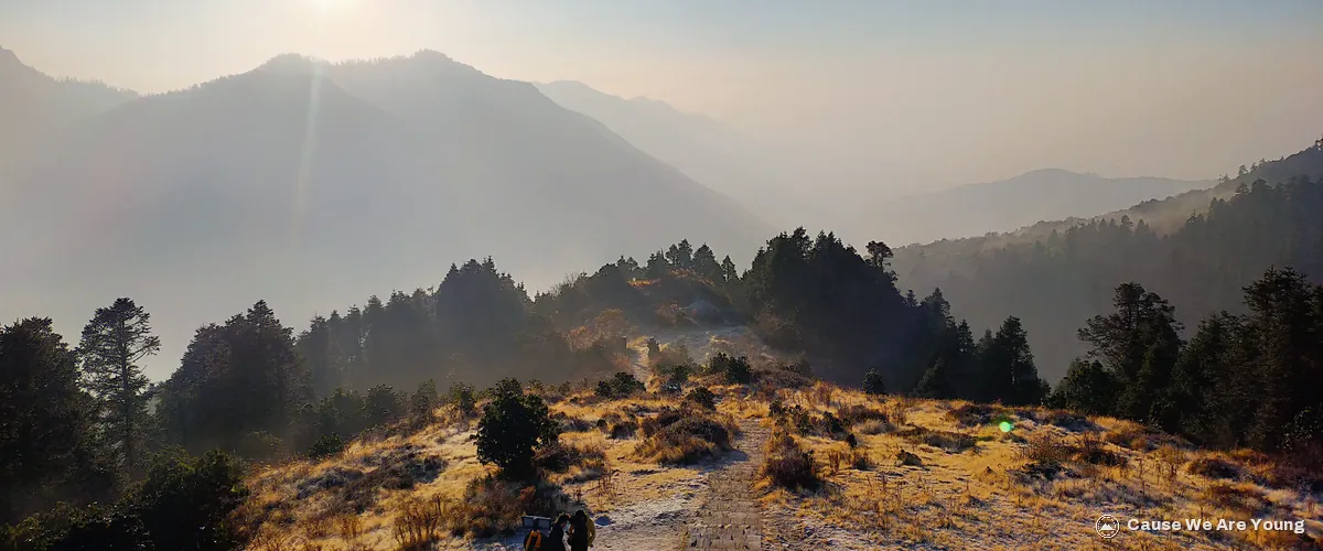 Sunrise at the top of Poon Hill