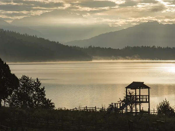 Rara Lake at sunset
