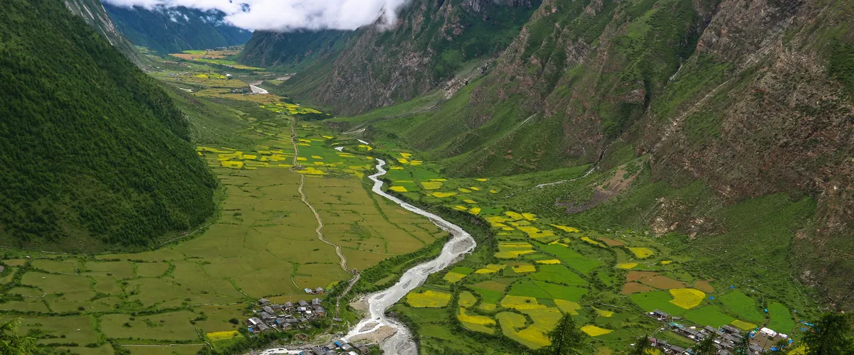 The Tsum Valley and its fields